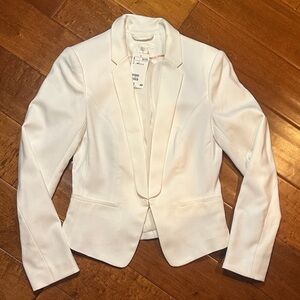 Women's CreamTailored Blazer - Elegant Single-Button Jacket